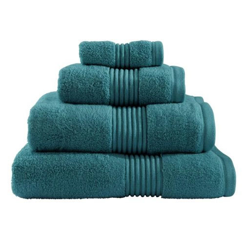 Catherine Lansfield - Zero Twist Towel - Teal - Various Size Options Large Image