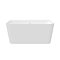 Celeste 1400 x 750 Back to Wall Modern Bath with Chrome Waste