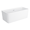 Celeste 1700 x 750 Back to Wall Modern Bath with Chrome Waste