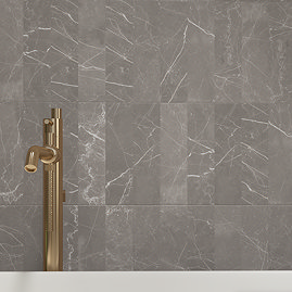 Centola Grey Marble Effect Wall & Floor Tiles - 62 x 235mm