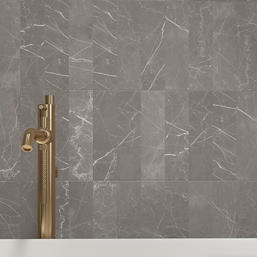 Centola Grey Marble Effect Wall & Floor Tiles - 62 x 235mm