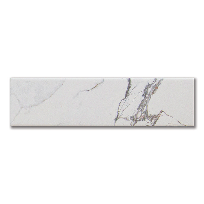 Centola White Marble Effect Wall & Floor Tiles - 62 x 235mm