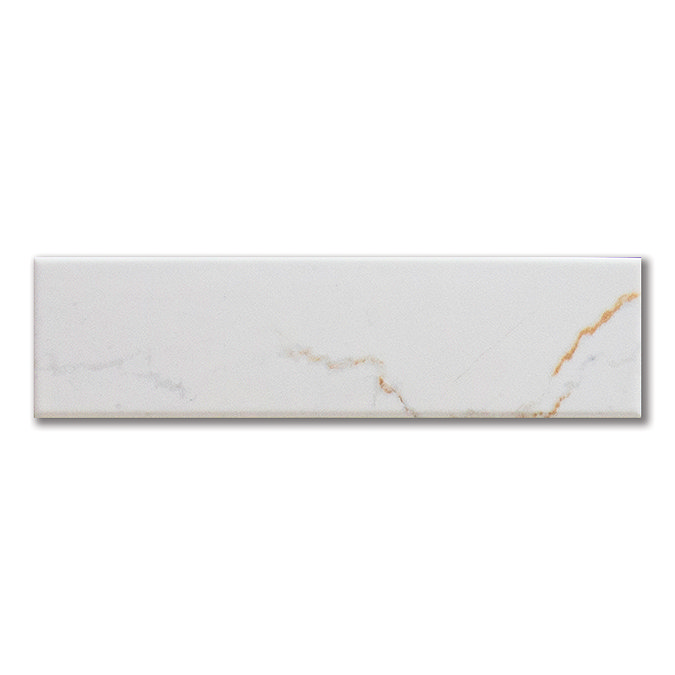 Centola White Marble Effect Wall & Floor Tiles - 62 x 235mm