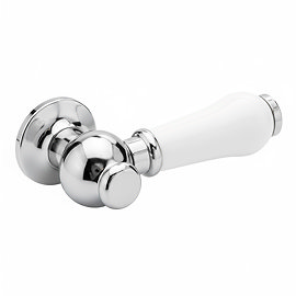 Chatsworth Ceramic Cistern Lever White & Chrome