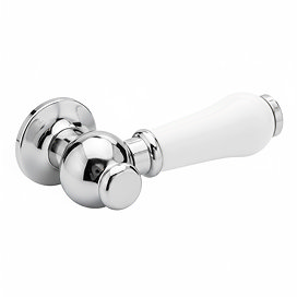 Chatsworth Ceramic Cistern Lever White & Chrome