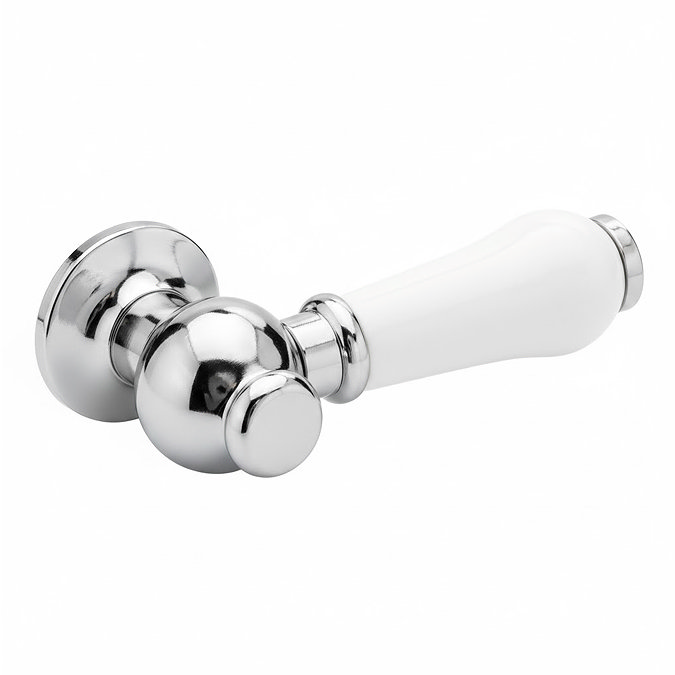 Chatsworth Ceramic Cistern Lever White & Chrome