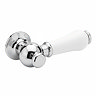 Chatsworth Ceramic Cistern Lever White & Chrome