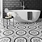 Charlbury Black & White Wall and Floor Tiles - 200 x 200mm Large Image