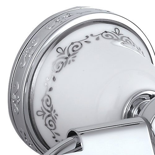 Charlbury Traditional Ceramic Soap Dish & Holder - Chrome Profile Large Image