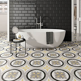 Charlbury Yellow Wall and Floor Tiles - 200 x 200mm Medium Image