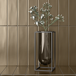 Charon Dark Gold Metallic Effect Tiles 75 x 300mm