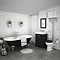 Chatsworth High Level Graphite Roll Top Bathroom Suite Large Image