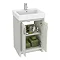 Chatsworth Traditional Grey Double Basin Vanity + Cupboard Combination Unit  Standard Large Image