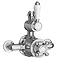Chatsworth 1200 x 630mm Oval Shower Curtain Rail with 200mm Rose + Exposed Shower Valve Standard Large Image