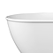 Chatsworth 1500 Freestanding Curved Bath - Double Ended with Chrome Waste