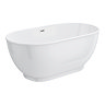 Chatsworth 1500 Freestanding Curved Bath - Double Ended with Chrome Waste