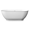 Chatsworth 1500 Freestanding Curved Bath - Double Ended with Chrome Waste