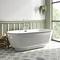 Chatsworth 1700 Freestanding Curved Bath - Double Ended with Chrome Waste