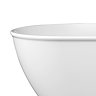 Chatsworth 1700 Freestanding Curved Bath - Double Ended with Matt Black Waste