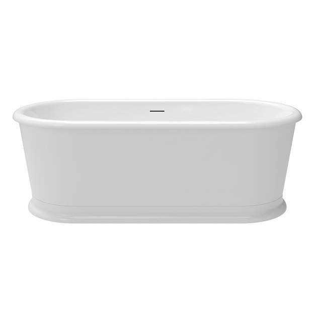 Chatsworth 1800 Roll Top Freestanding Curved Bath - Double Ended with ...