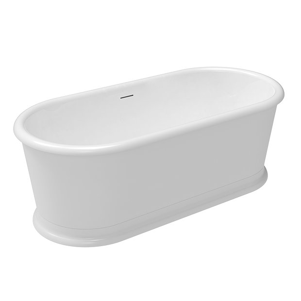 Chatsworth 1800 Roll Top Freestanding Curved Bath - Double Ended with ...