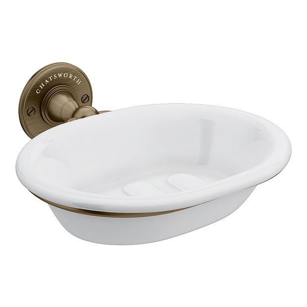 Chatsworth 1928 Antique Brass Effect Bathroom Accessory Pack ...