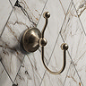 Chatsworth 1928 Antique Brass Traditional Double Robe Hook