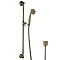 Chatsworth 1928 Antique Brass Traditional Shower w. Concealed Valve, 8" Head + Slide Rail Kit  In Ba