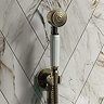 Chatsworth 1928 Antique Brass Traditional Shower with Concealed Valve, 8" AirTec Head + Handset
