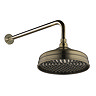 Chatsworth 1928 Antique Brass Traditional Shower with Concealed Valve + 8" Head