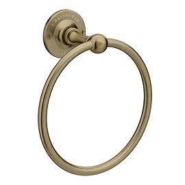 Chatsworth 1928 Traditional Towel Ring Antique Brass