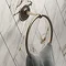 Chatsworth 1928 Antique Brass Traditional Towel Ring Large Image