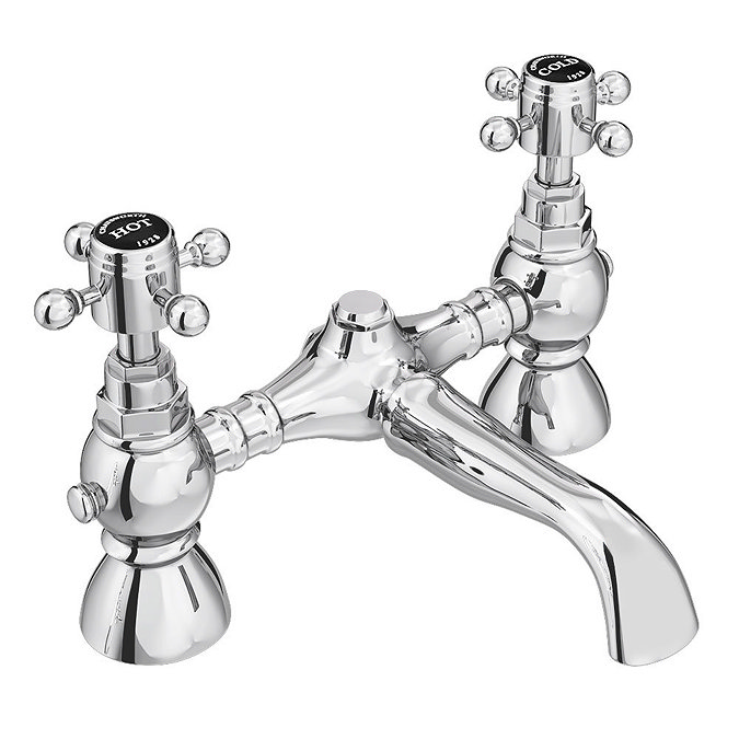 Chatsworth 1928 Black Traditional Crosshead Bath Filler Tap