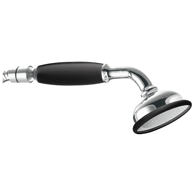 Chatsworth 1928 Black Traditional Crosshead Freestanding Bath Shower Mixer Tap