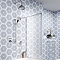 Chatsworth 1928 Black Traditional Push-Button Shower Pack with Slide Rail Kit + Wall Mounted Head