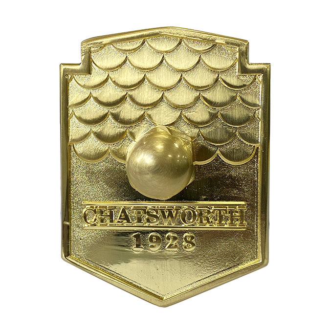 Chatsworth 1928 Column Radiator Wall Stay Bracket Brushed Brass