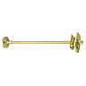 Chatsworth 1928 Column Radiator Wall Stay Bracket Brushed Brass