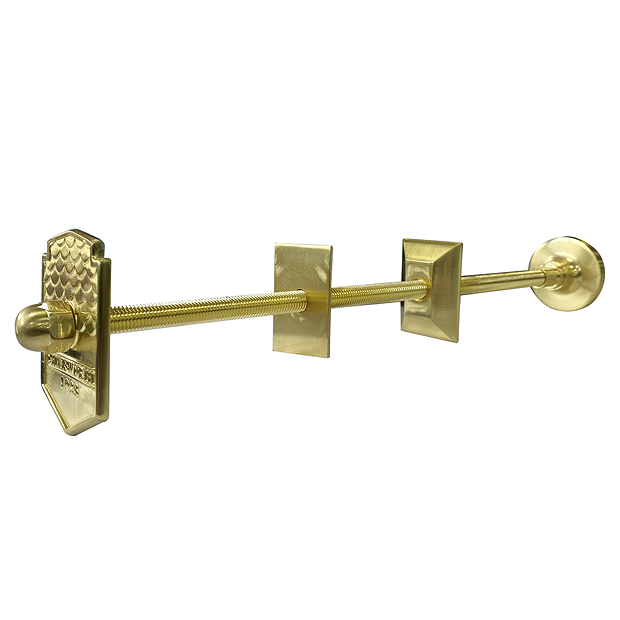 Chatsworth 1928 Column Radiator Wall Stay Bracket Brushed Brass