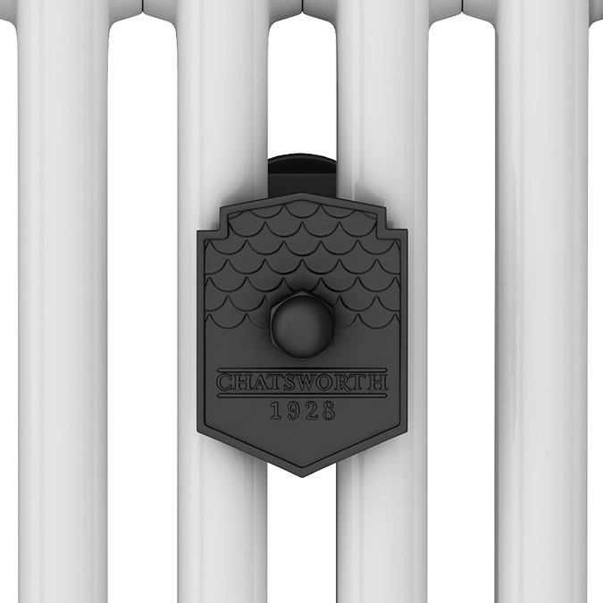 Chatsworth 1928 Column Radiator Wall Stay Bracket Matt Black