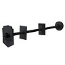 Chatsworth 1928 Column Radiator Wall Stay Bracket Matt Black