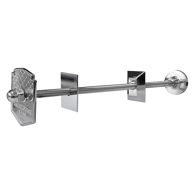 Chatsworth 1928 Column Radiator Wall Stay Bracket Polished Chrome