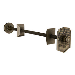 Chatsworth 1928 Column Radiator Wall Stay Bracket Rustic Brass