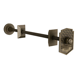 Chatsworth 1928 Column Radiator Wall Stay Bracket Rustic Brass