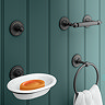 Chatsworth 1928 Matt Black Bathroom Accessory Pack