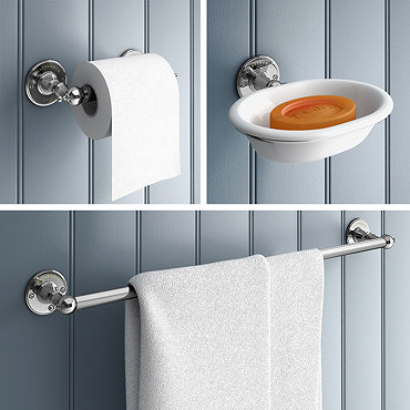 Chatsworth 1928 Traditional 3-Piece Bathroom Accessory Pack  Profile Large Image