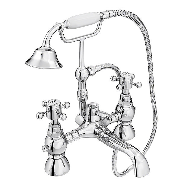Chatsworth 1928 Traditional Bath Shower Mixer Tap with Adjustable ...