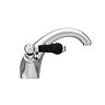 Chatsworth 1928 Traditional Black Lever Mono Basin Mixer Tap  Standard Large Image