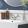 Chatsworth 1928 Traditional Crosshead Mono Basin Mixer Tap + Waste  In Bathroom Large Image