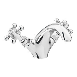 Chatsworth 1928 Traditional Crosshead Mono Basin Mixer Tap + Waste Large Image
