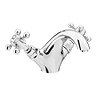 Chatsworth 1928 Traditional Crosshead Mono Basin Mixer Tap + Waste Large Image